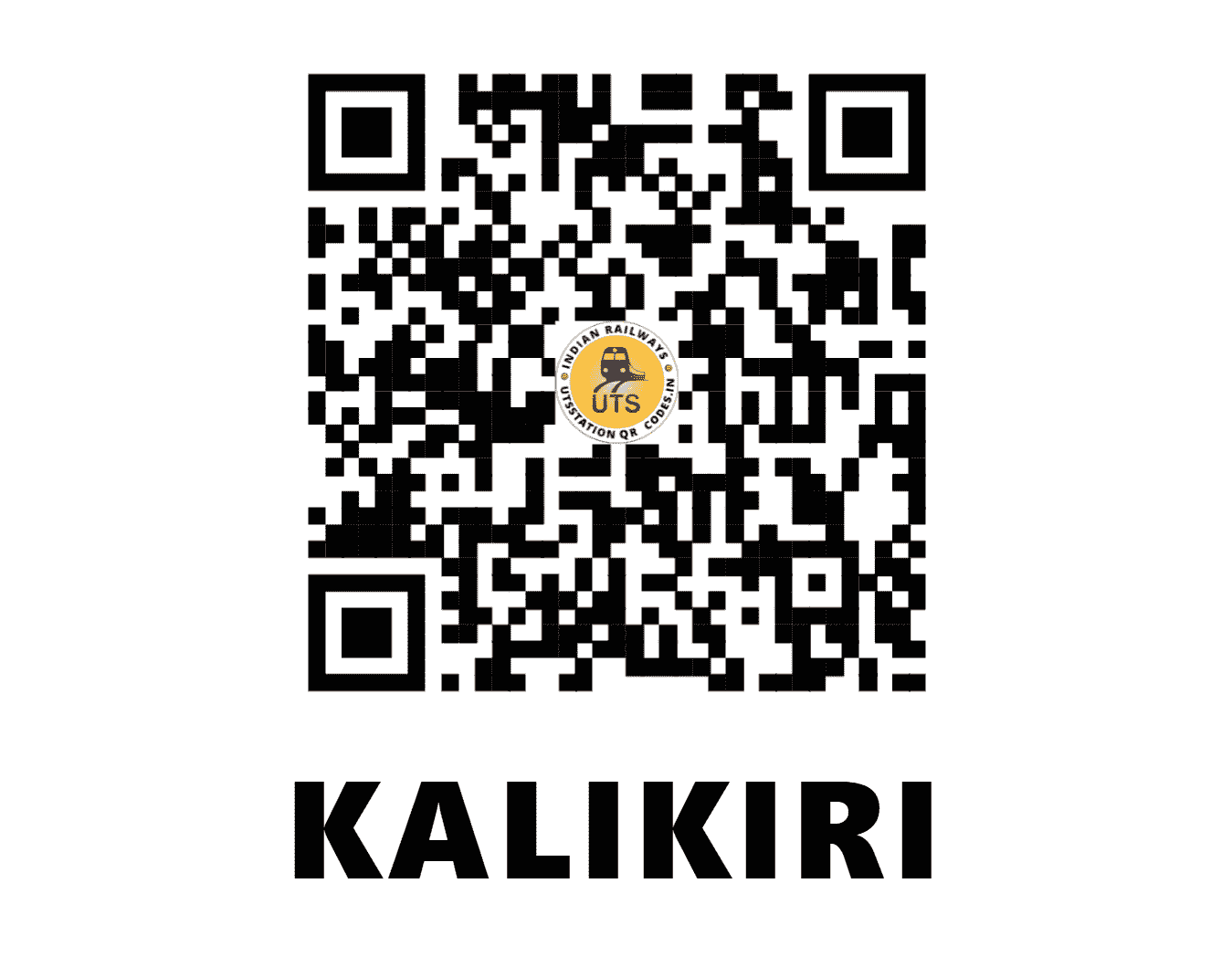 UTS QR Code for KALIKIRI - KCI (SC - ANDHRA PRADESH)
